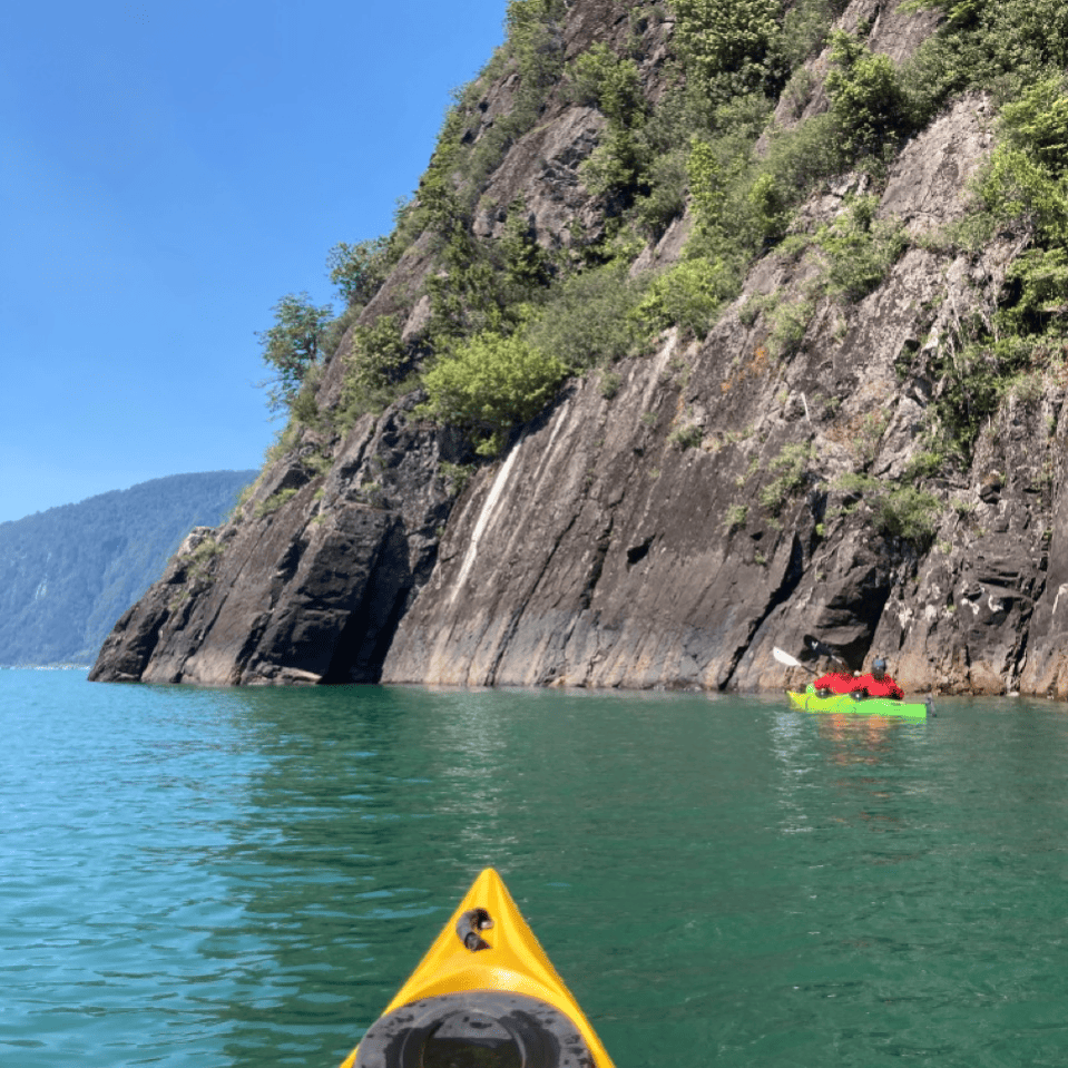 Travesía de kayak en lago Tagua Tagua