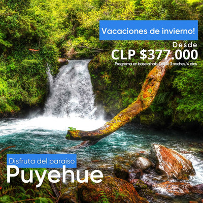 Disfruta el Paraíso Puyehue - Vacaciones de Invierno, 3 noches y 4 días