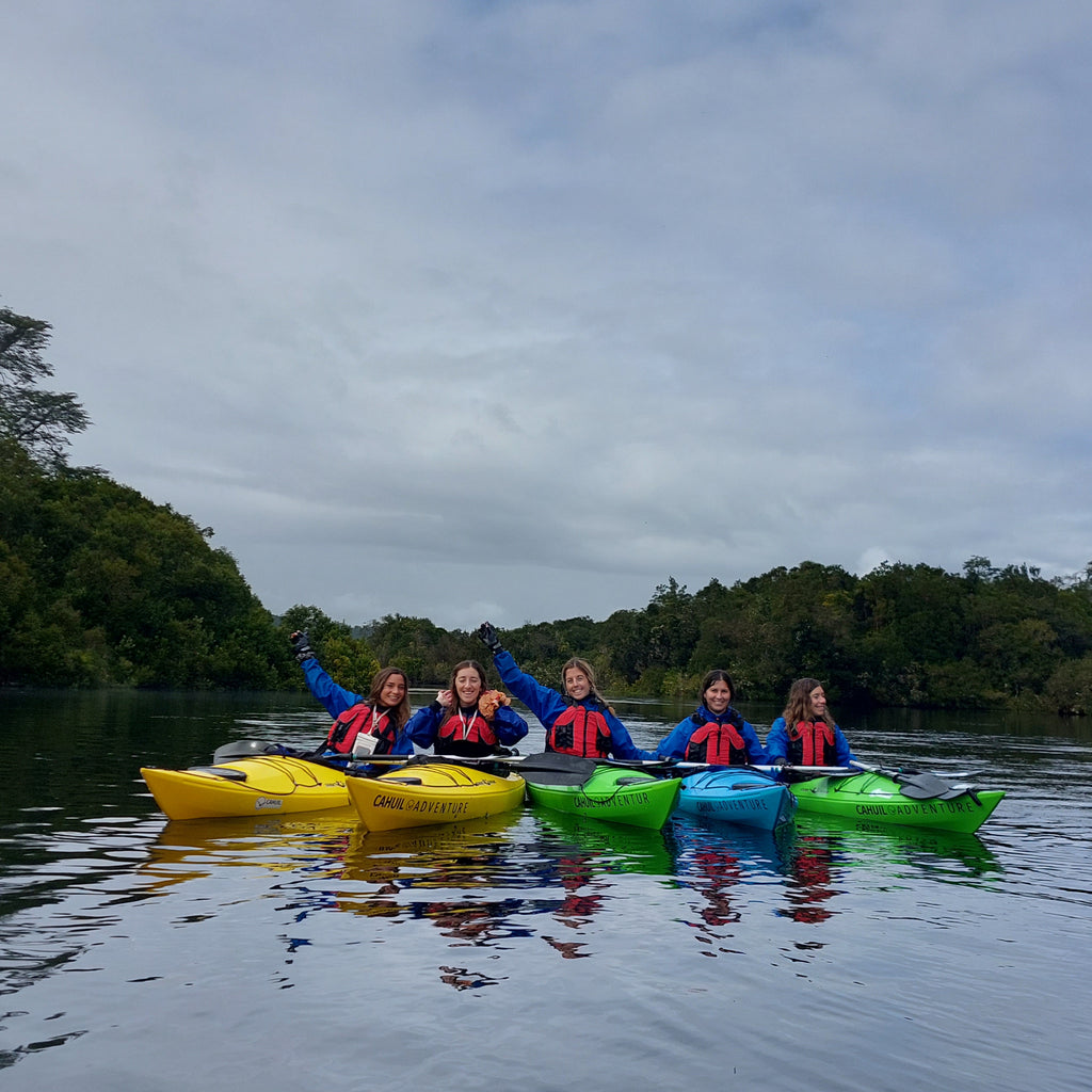Kayak en bosque hundido del Río Maullín - Ruta origen del Maullín