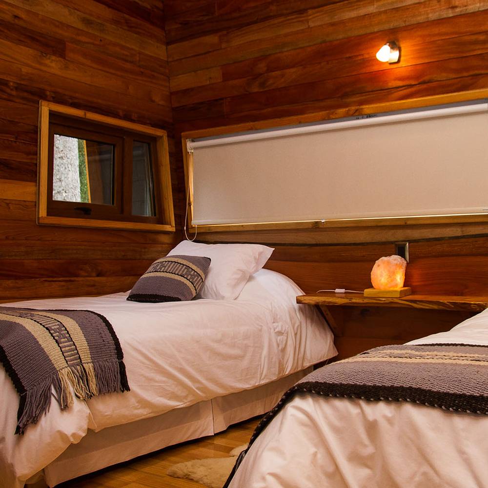 Cabin at Los Lingues Lodge, on the way to Pto Octay.