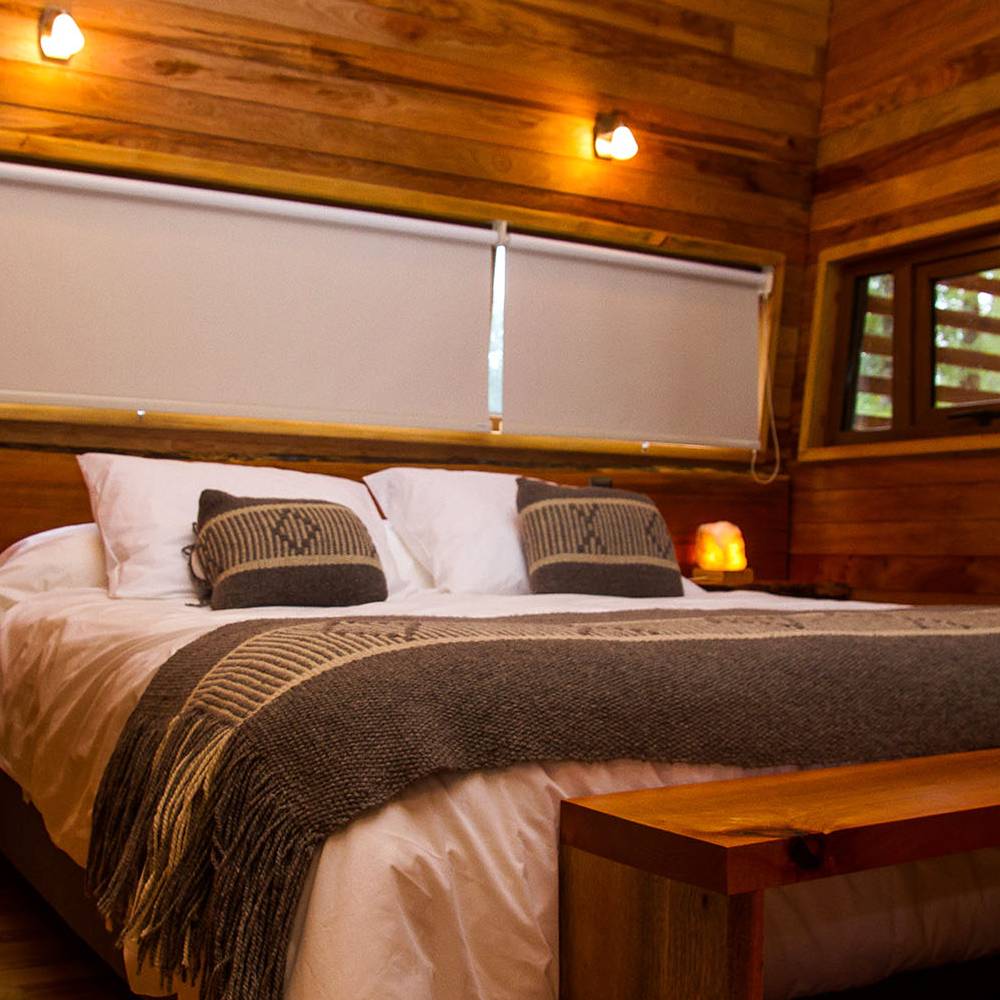 Cabin at Los Lingues Lodge, on the way to Pto Octay.