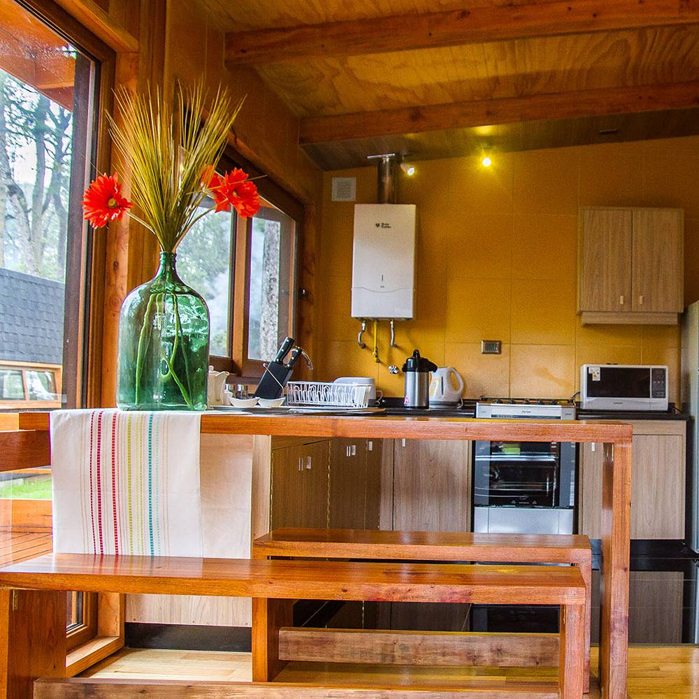 Cabin at Los Lingues Lodge, on the way to Pto Octay.