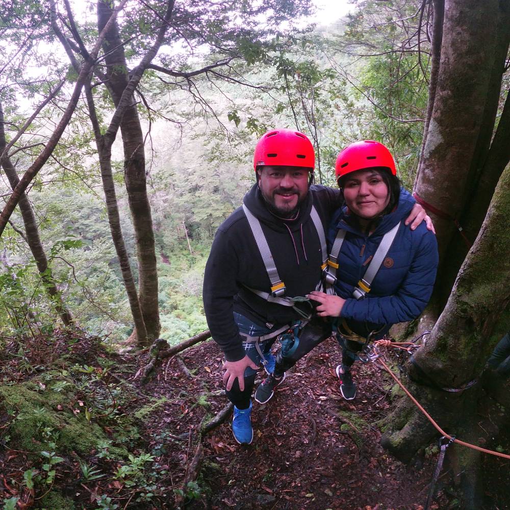 Rappel en Las Cascadas