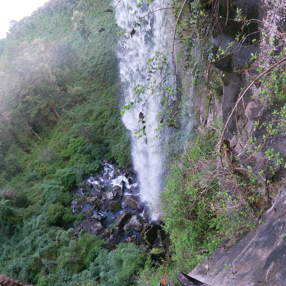 Rappel en Las Cascadas