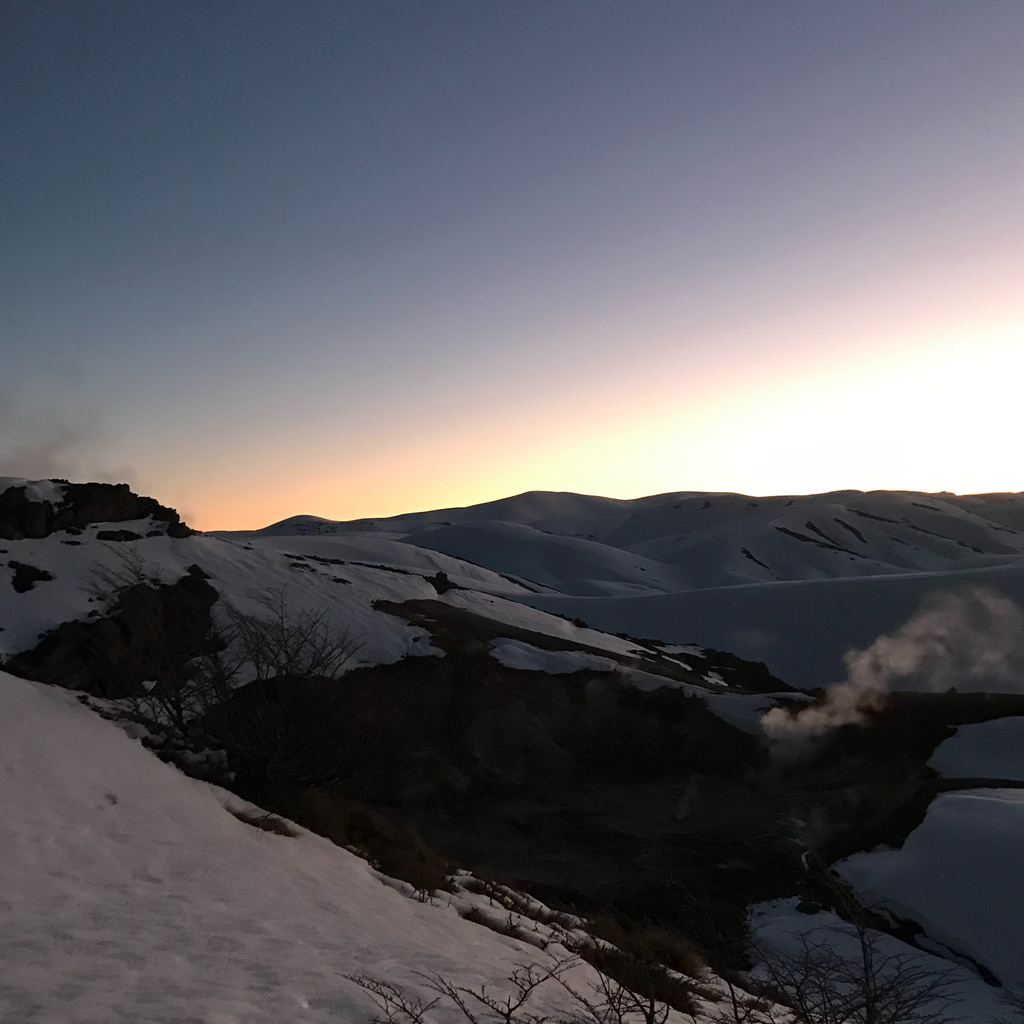 Ascensión a azufreras en Cordón Caulle - Invierno
