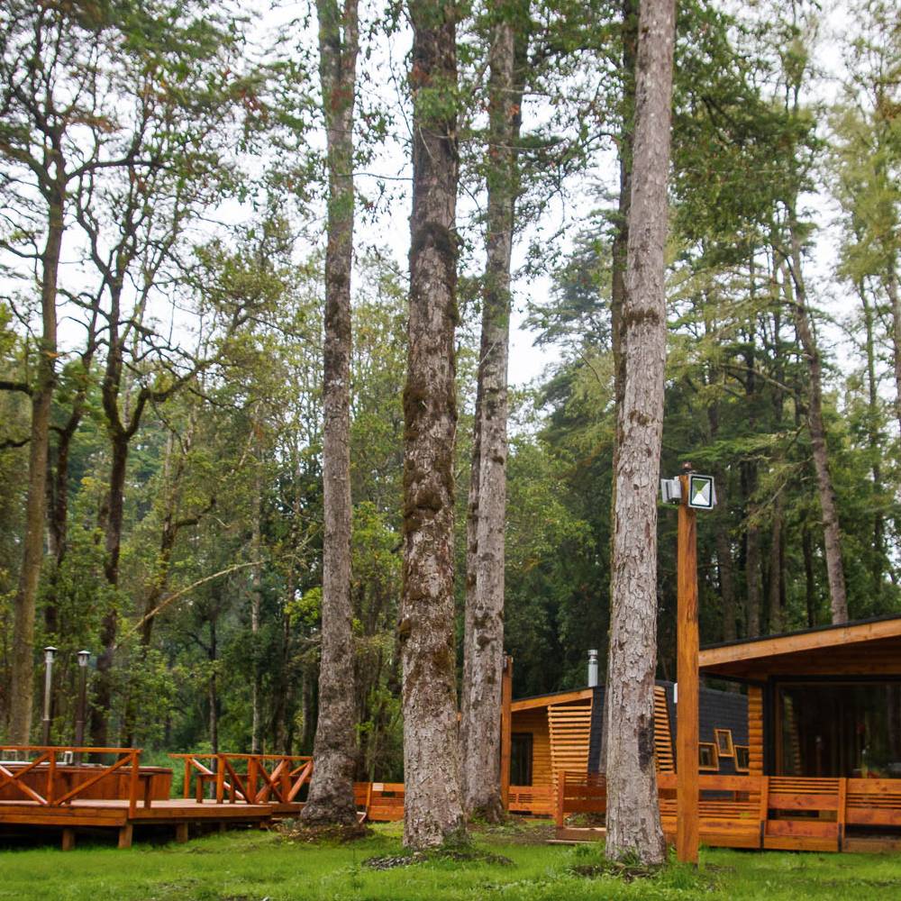 Cabin at Los Lingues Lodge, on the way to Pto Octay.
