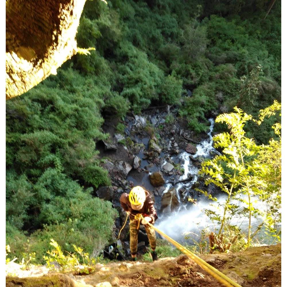 Rappel en Las Cascadas